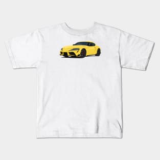 Supra 5th Generation GR A90 yellow Kids T-Shirt